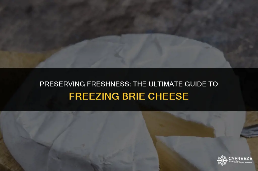 can you freeze fresh brie cheese