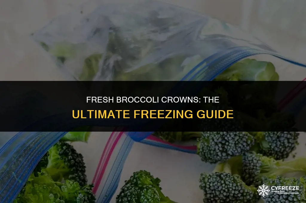 can you freeze fresh broccoli crowns