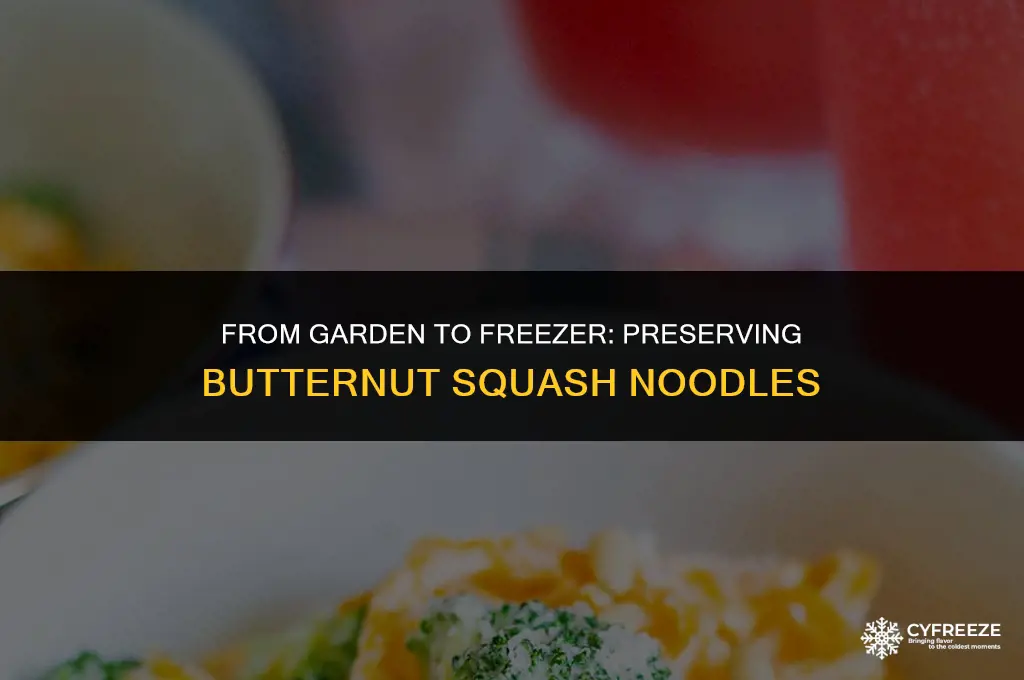 can you freeze fresh butternut squash noodles