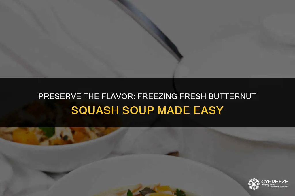can you freeze fresh butternut squash soup