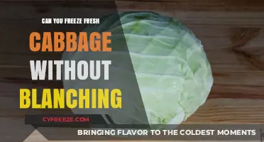 Fresh Cabbage Freezing Hacks: Blanching Not Required!
