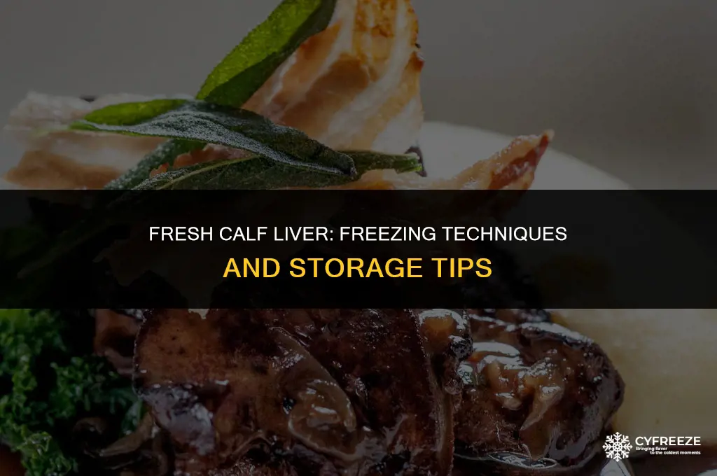 can you freeze fresh calves liver