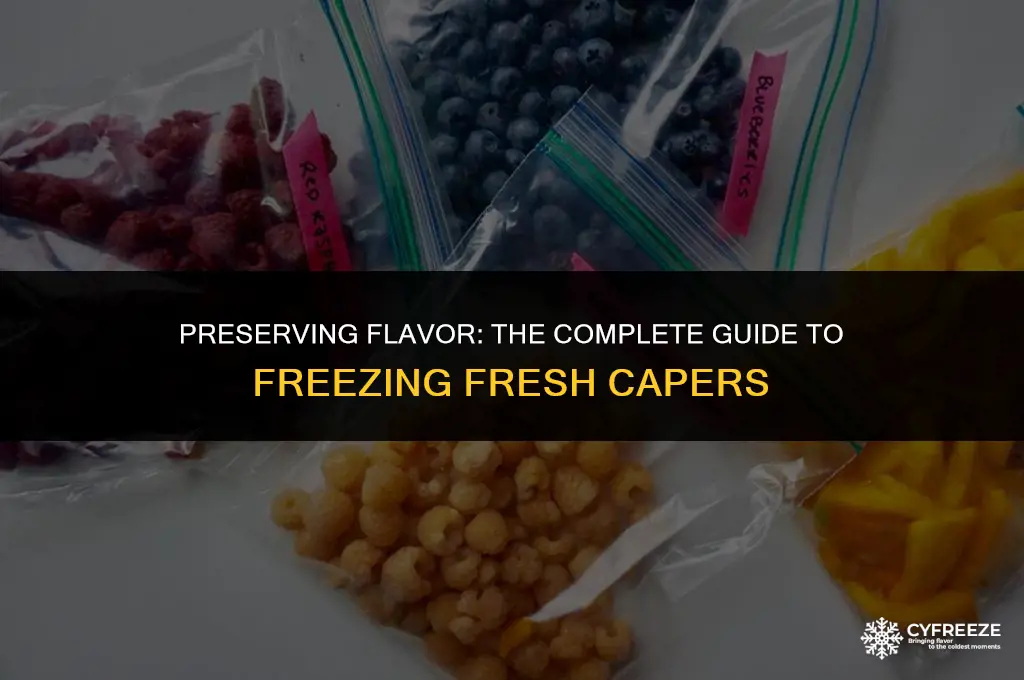 can you freeze fresh capers