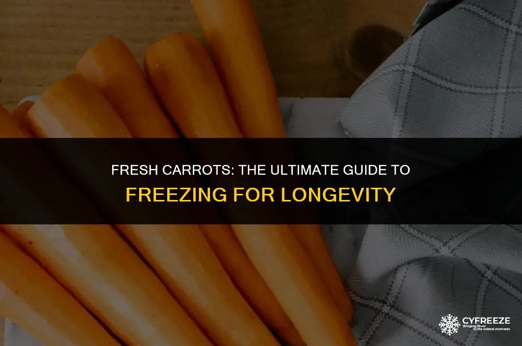 can you freeze fresh carrits