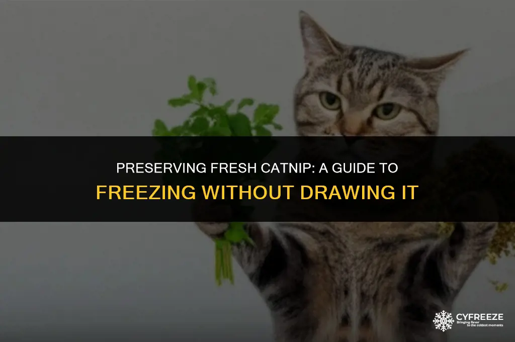 can you freeze fresh catnip without drawing it