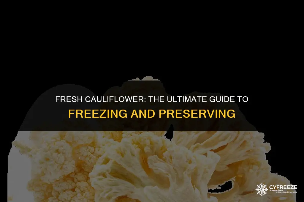 can you freeze fresh cauliflauer