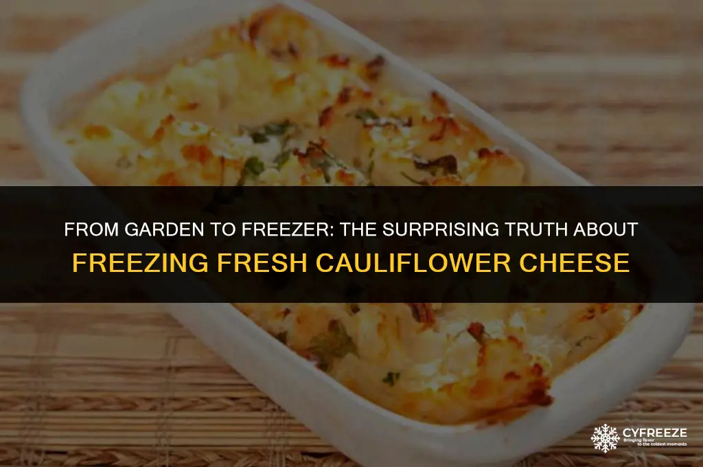 can you freeze fresh cauliflower cheese