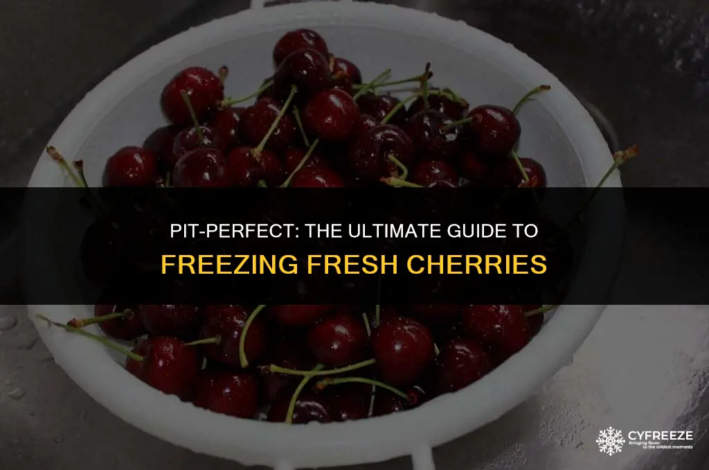 can you freeze fresh cherries with the pit