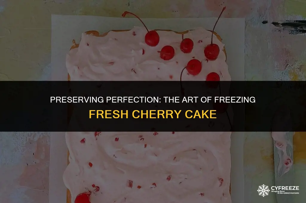 can you freeze fresh cherry cake