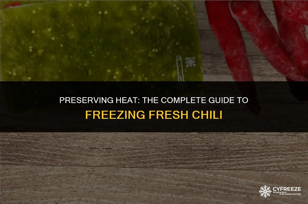 can you freeze fresh chili