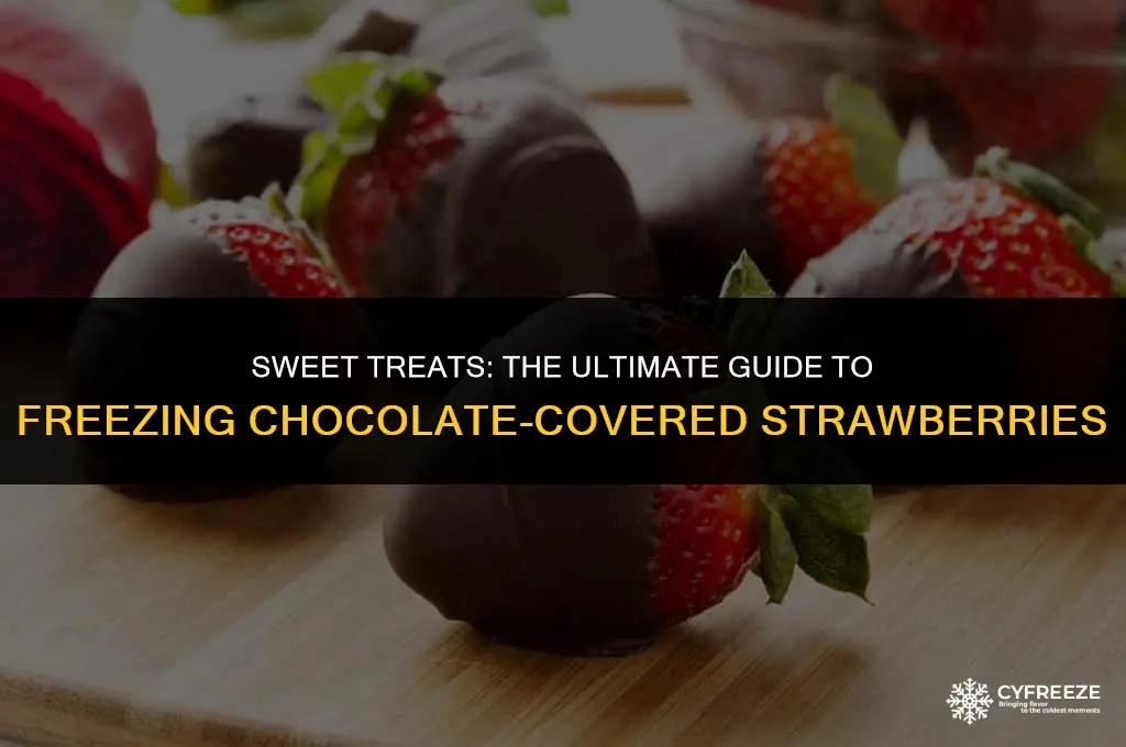 can you freeze fresh chocolate covered strawberries