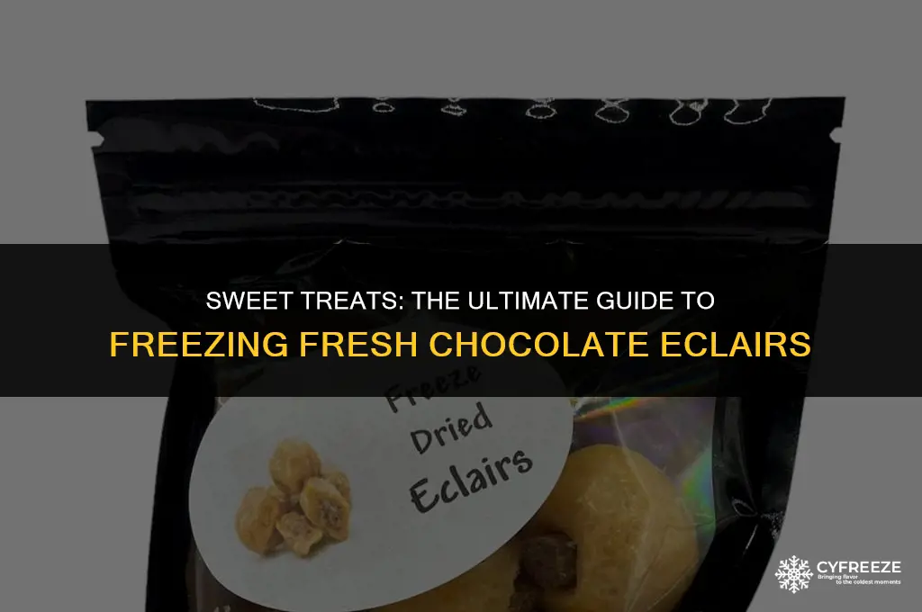can you freeze fresh chocolate eclairs