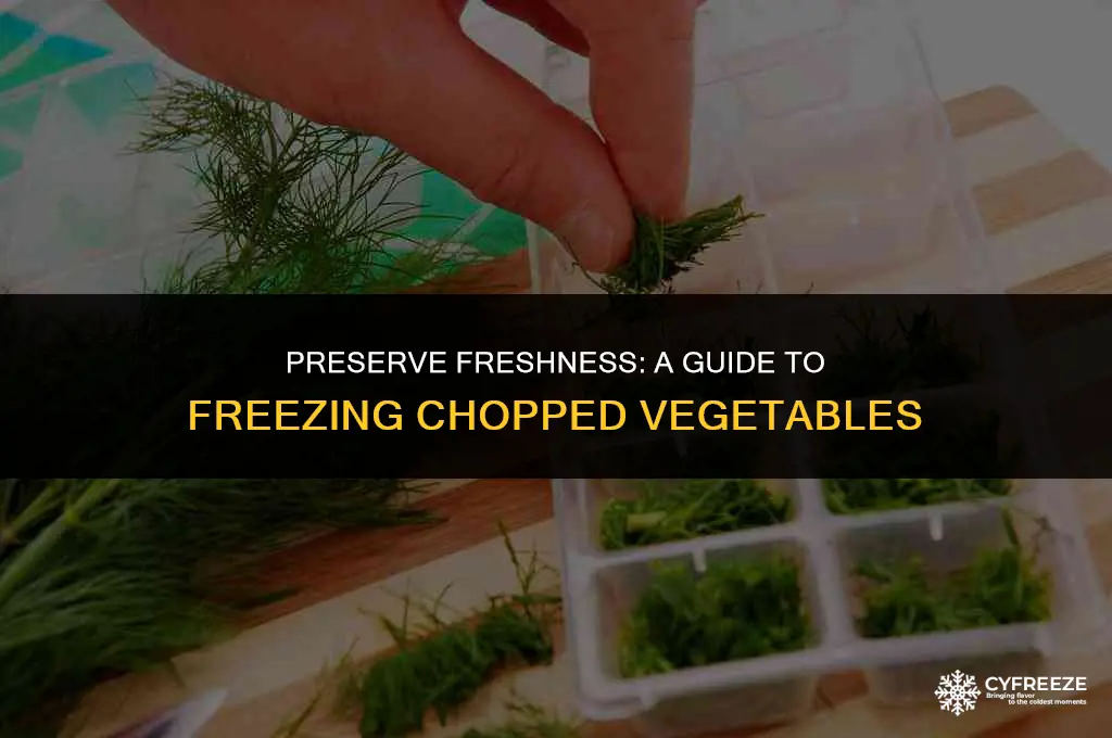 can you freeze fresh chopped vegetables