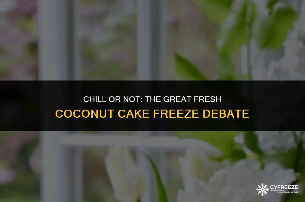 can you freeze fresh coconut cake