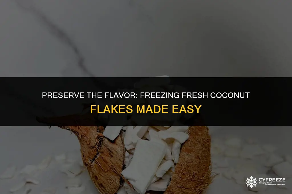 can you freeze fresh coconut flakes