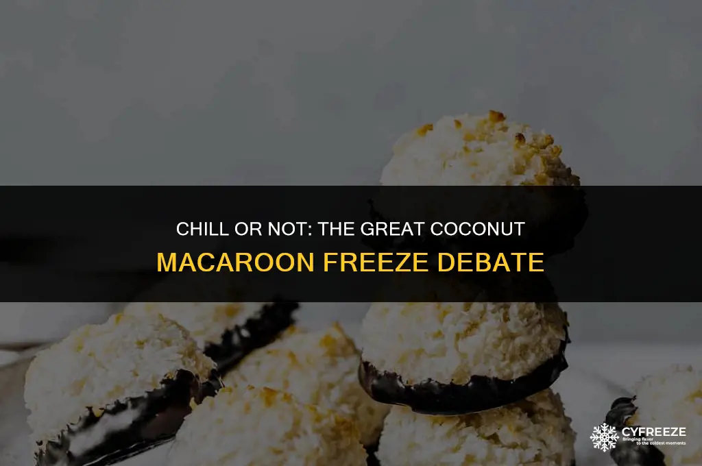 can you freeze fresh coconut macaroons