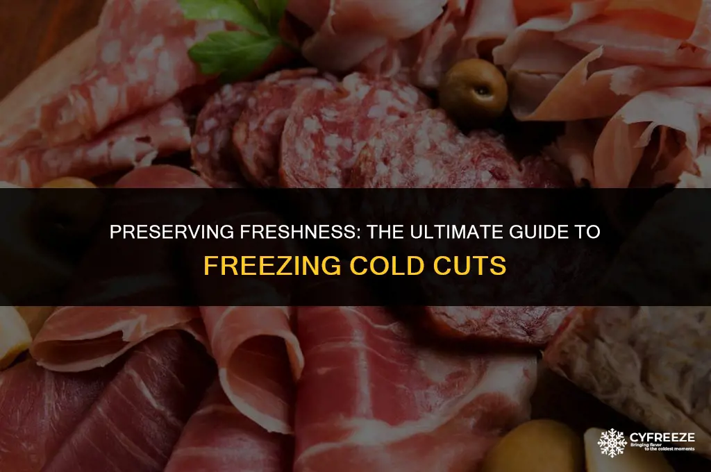 can you freeze fresh cold cuts