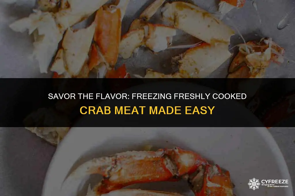 can you freeze fresh cooked crab meat