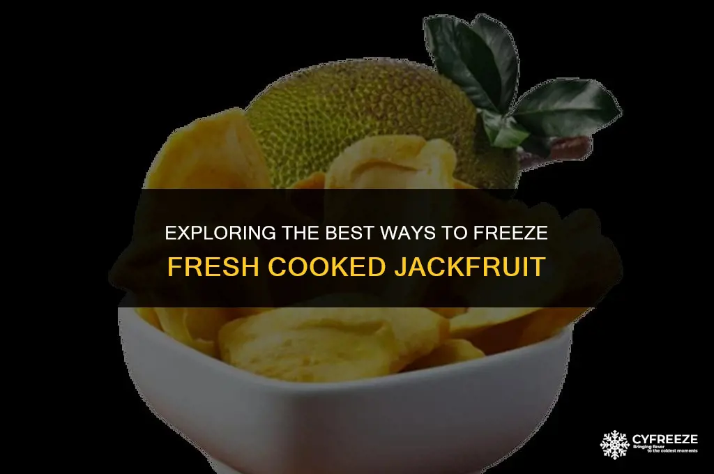 can you freeze fresh cooked jackfruit