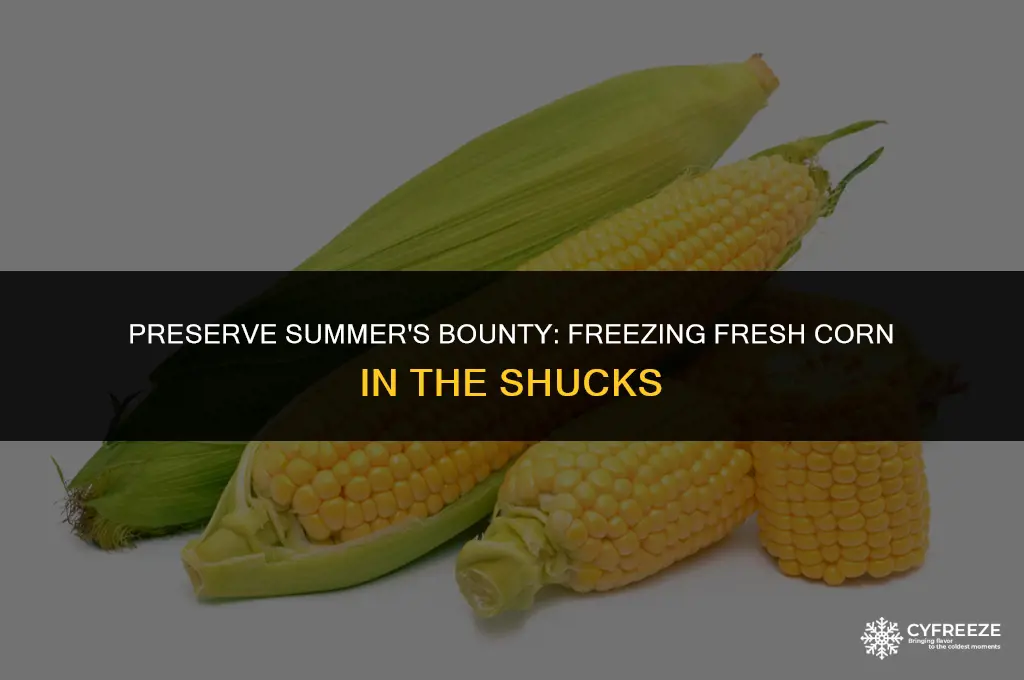 can you freeze fresh corn in the shucks