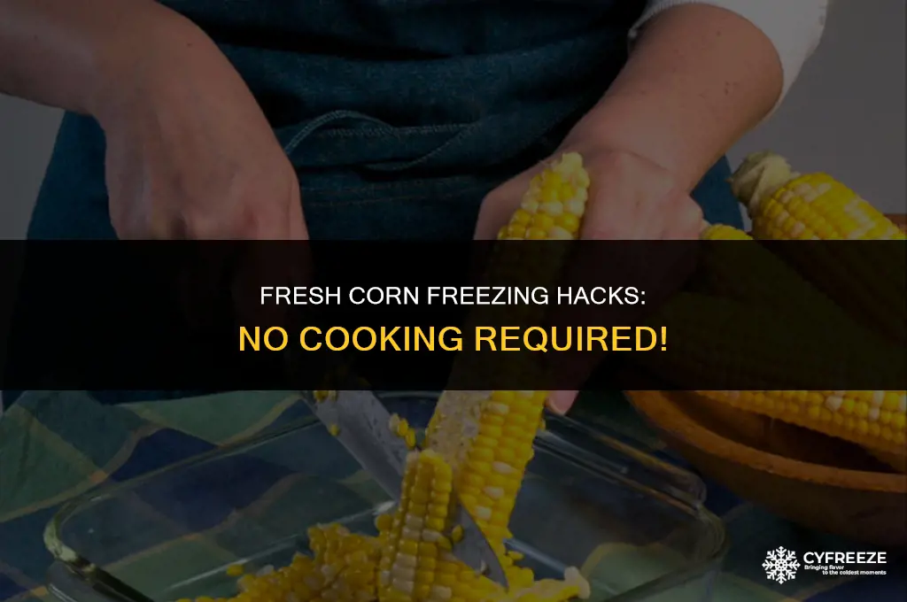 can you freeze fresh corn without cooking first