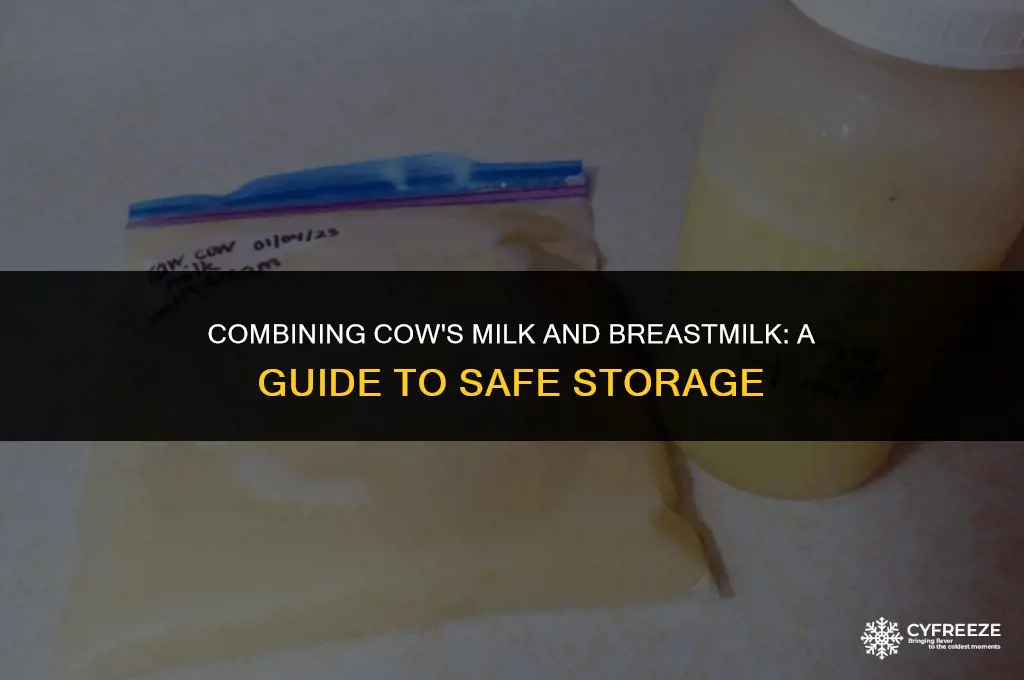 can you freeze fresh cow