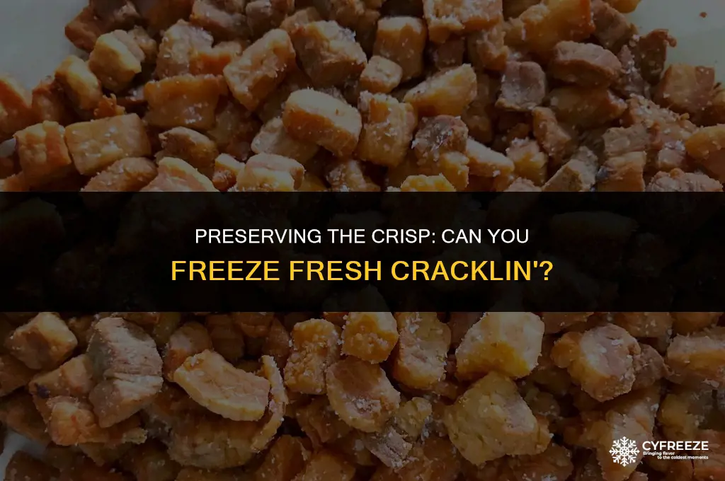 can you freeze fresh cracklin