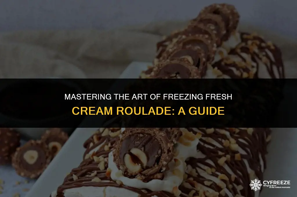 can you freeze fresh cream roulade