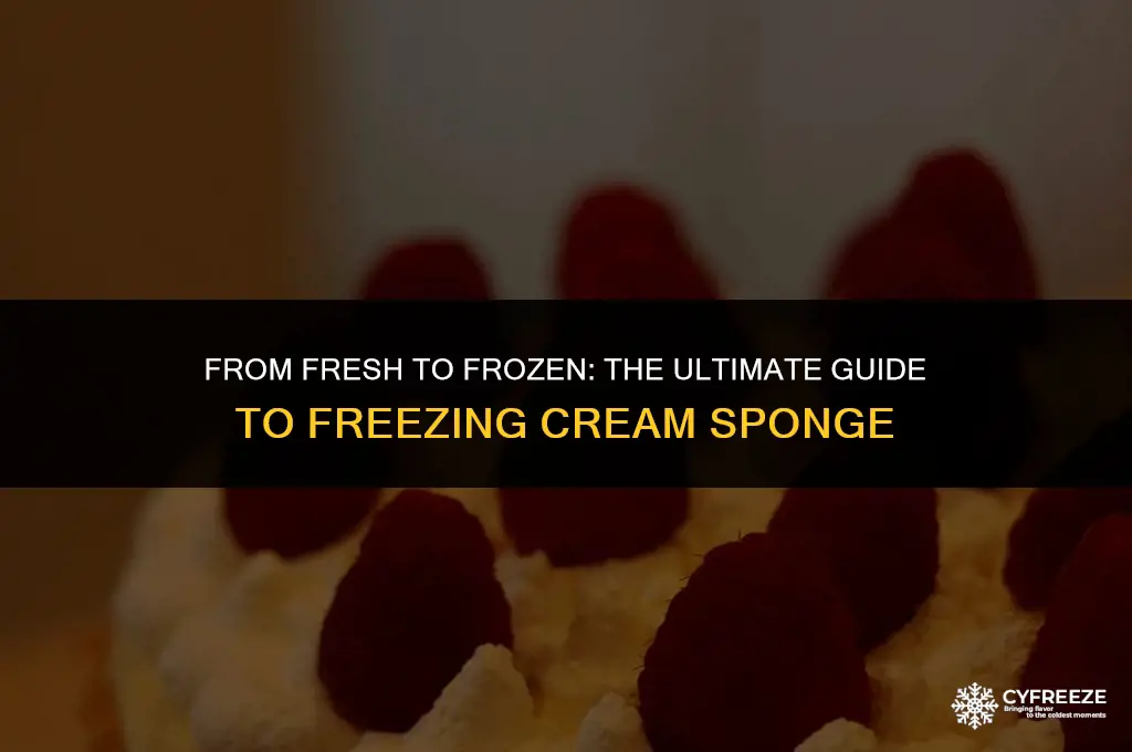 can you freeze fresh cream sponge