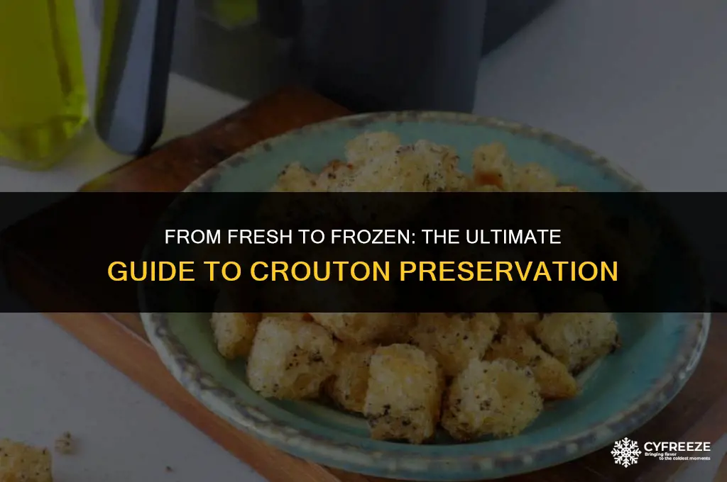 can you freeze fresh croutons