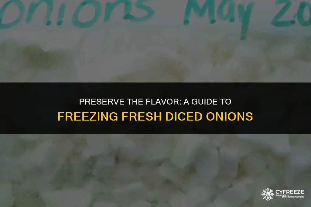 can you freeze fresh diced onions