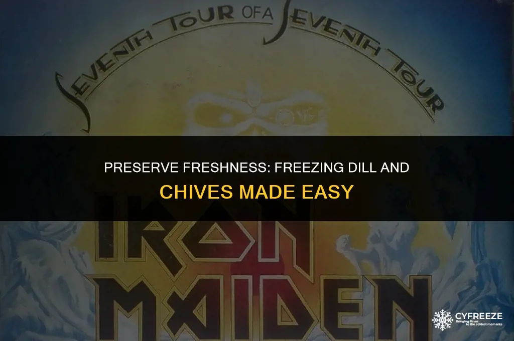 can you freeze fresh dill and chives