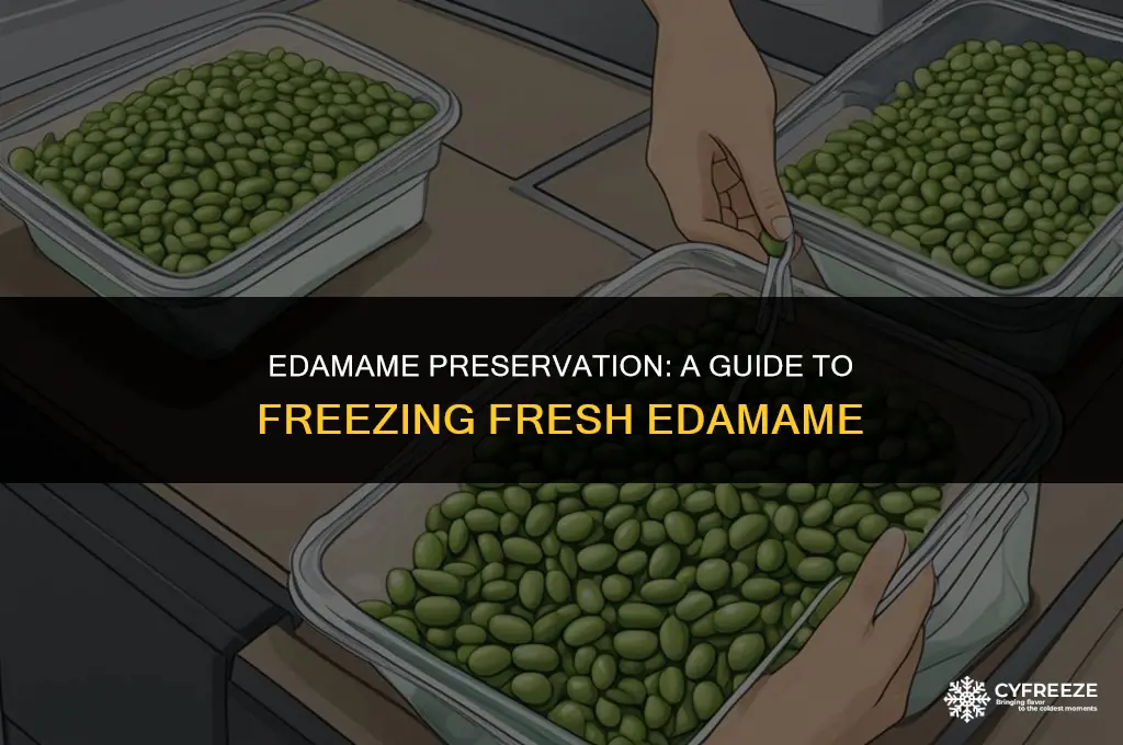 can you freeze fresh edamame