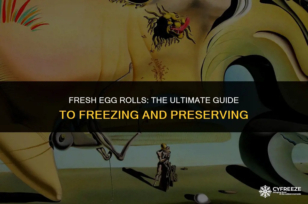 can you freeze fresh egg rolls
