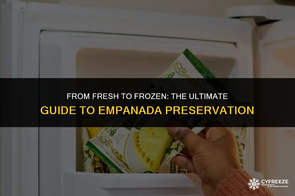can you freeze fresh empanadas