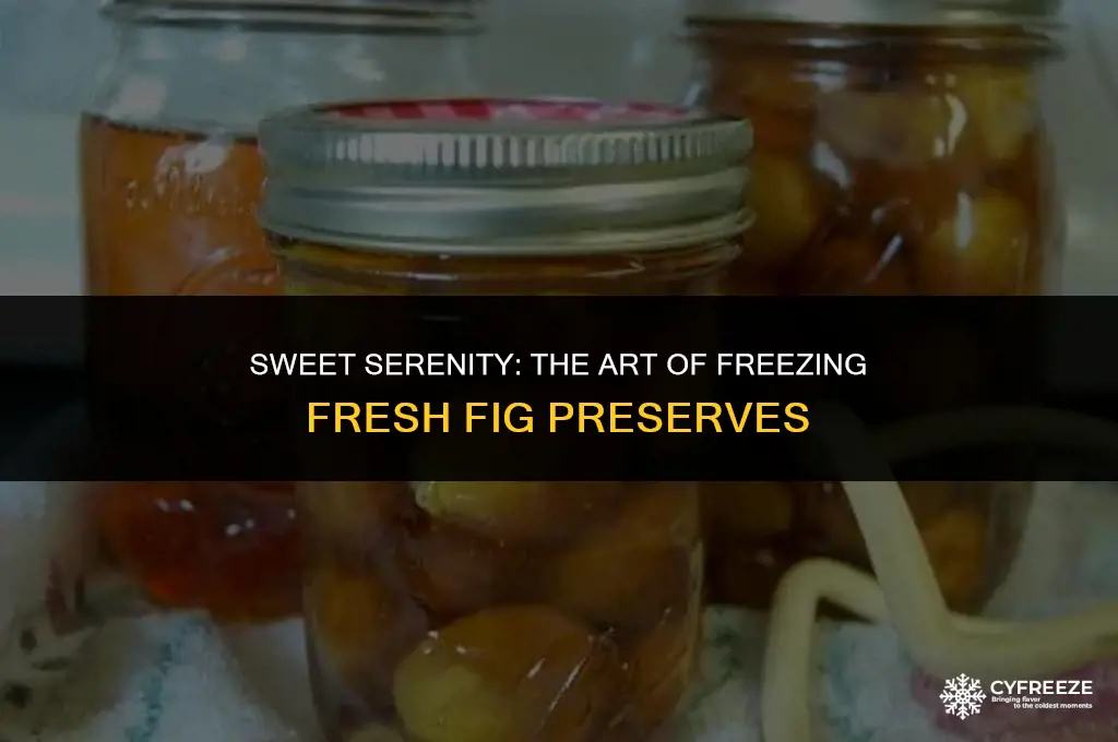 can you freeze fresh fig preserves