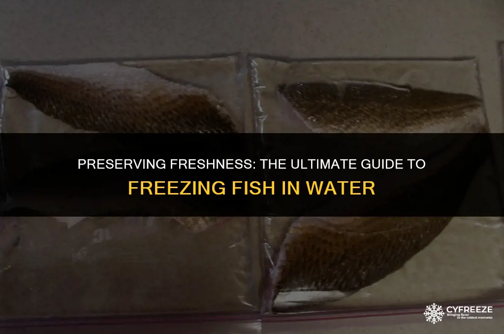 can you freeze fresh fish in water