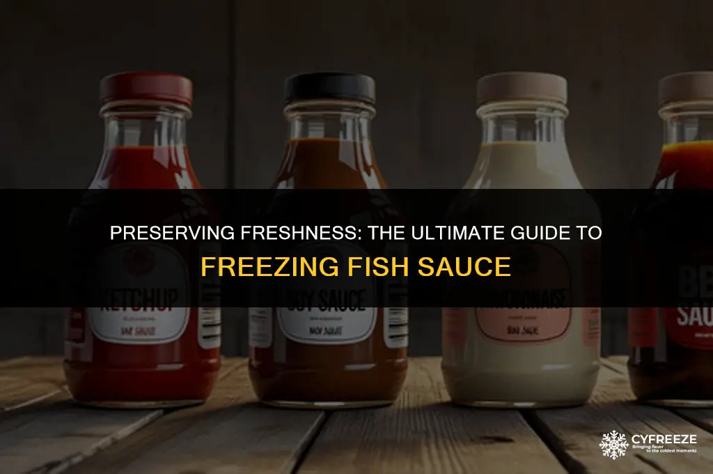 can you freeze fresh fish sauce