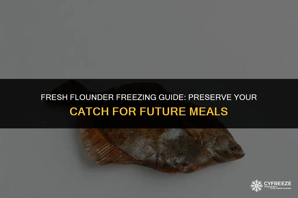 can you freeze fresh flounder