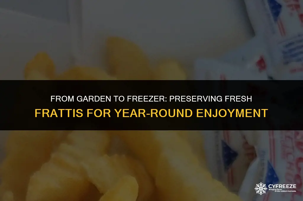can you freeze fresh frattis