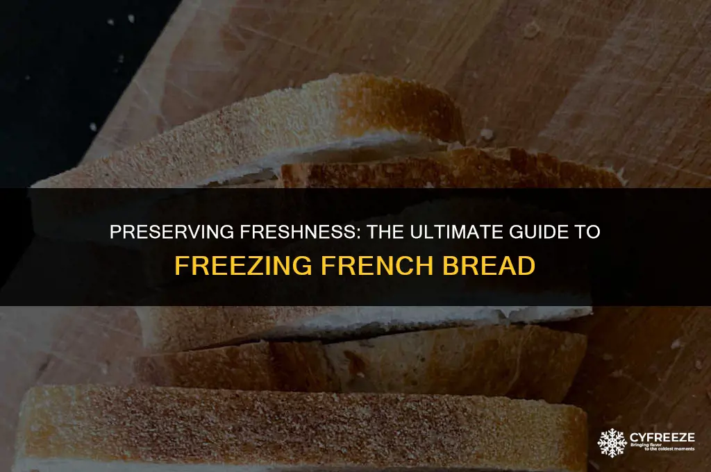 can you freeze fresh french bread