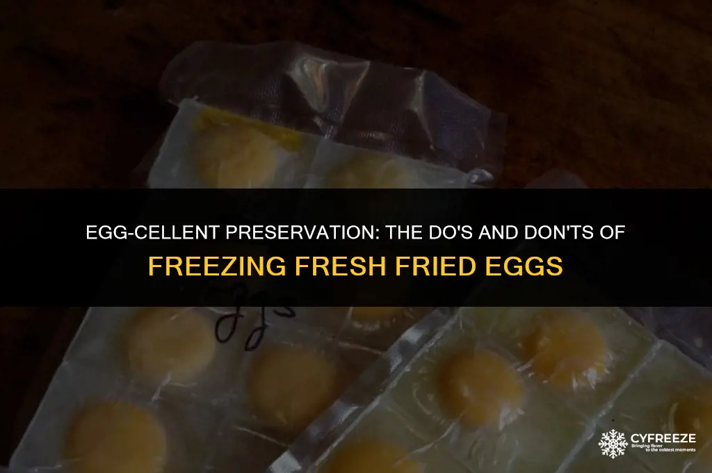 can you freeze fresh fried eggs