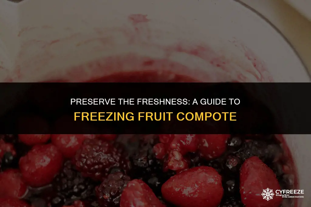 can you freeze fresh fruit compote
