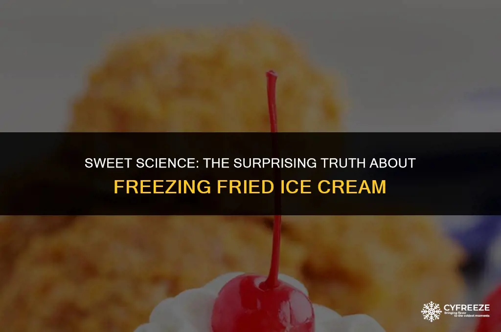 can you freeze fried ice cream