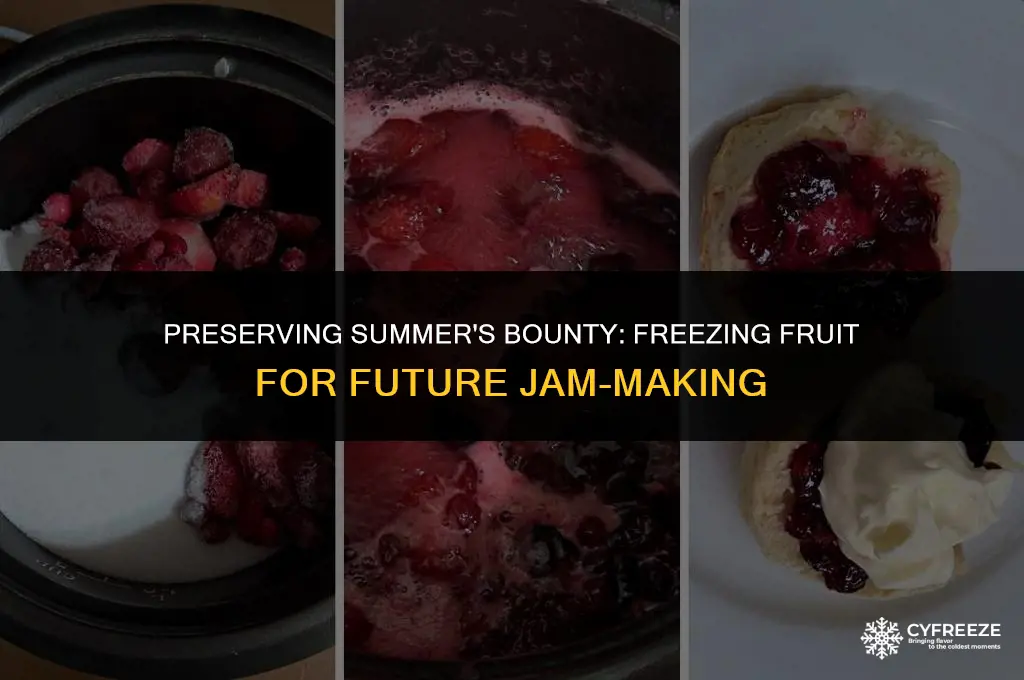can you freeze fruit to make jam later