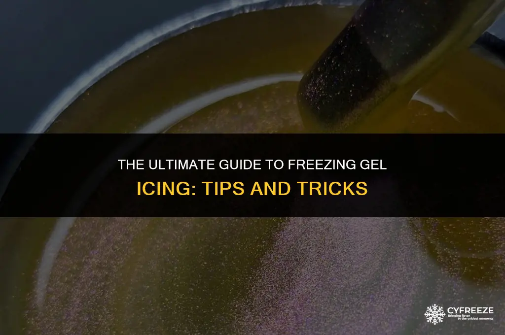 can you freeze gel icing