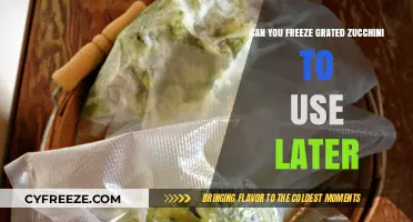 Freeze Grated Zucchini: A Handy Guide for Later Use