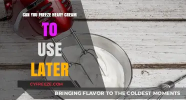 Freezing Heavy Cream: A Guide to Preserving Dairy for Later Use