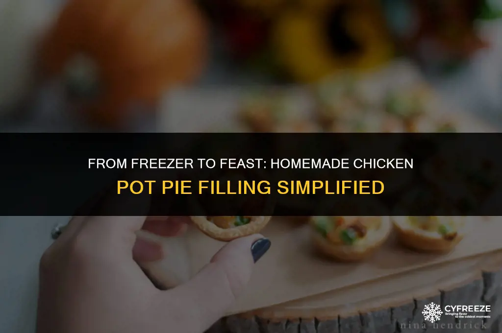 can you freeze homemade chicken pot pie filling