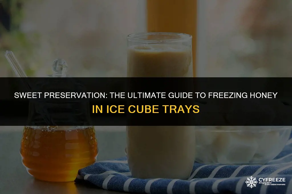 can you freeze honey in ice cube trays